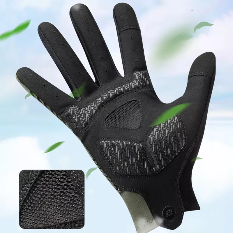 Rockbros Fahrradhandschuhe Vollfinger Frühling/Sommer/Herbst Größe XXL Grün