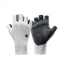 ROCKBROS Fahrradhandschuhe für Rennrad, halbe Finger, Größe L, Weiß Schwarz