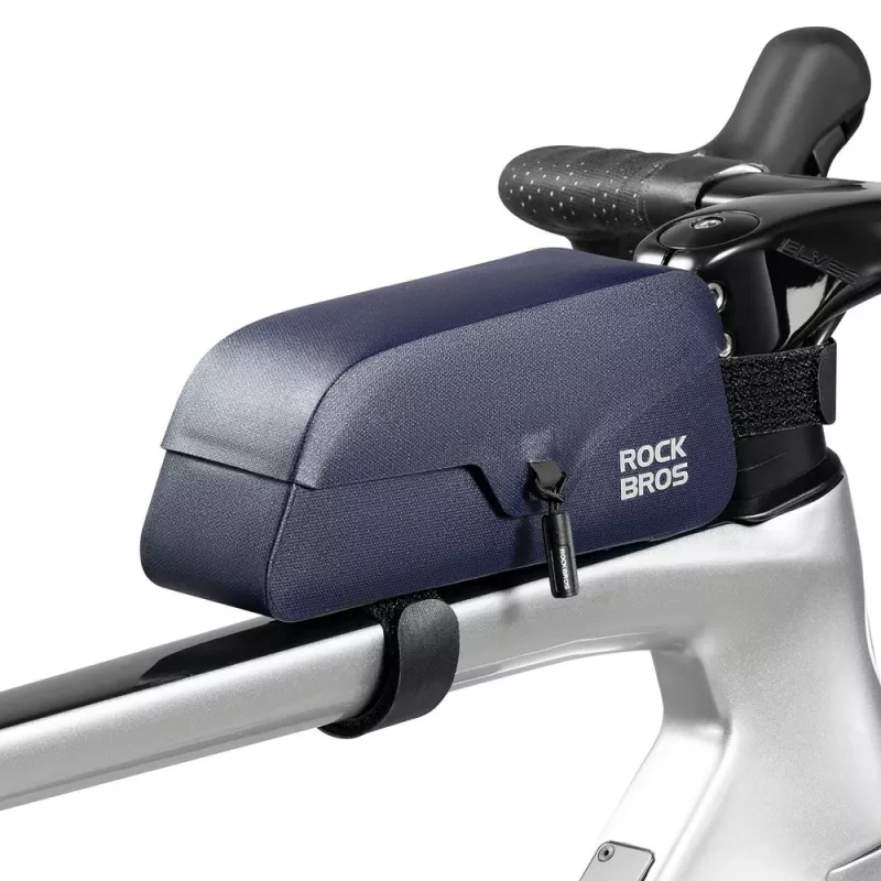 ROCKBROS Fahrrad-Rahmentasche 0,9 L wasserdicht Magnetverschluss Blau
