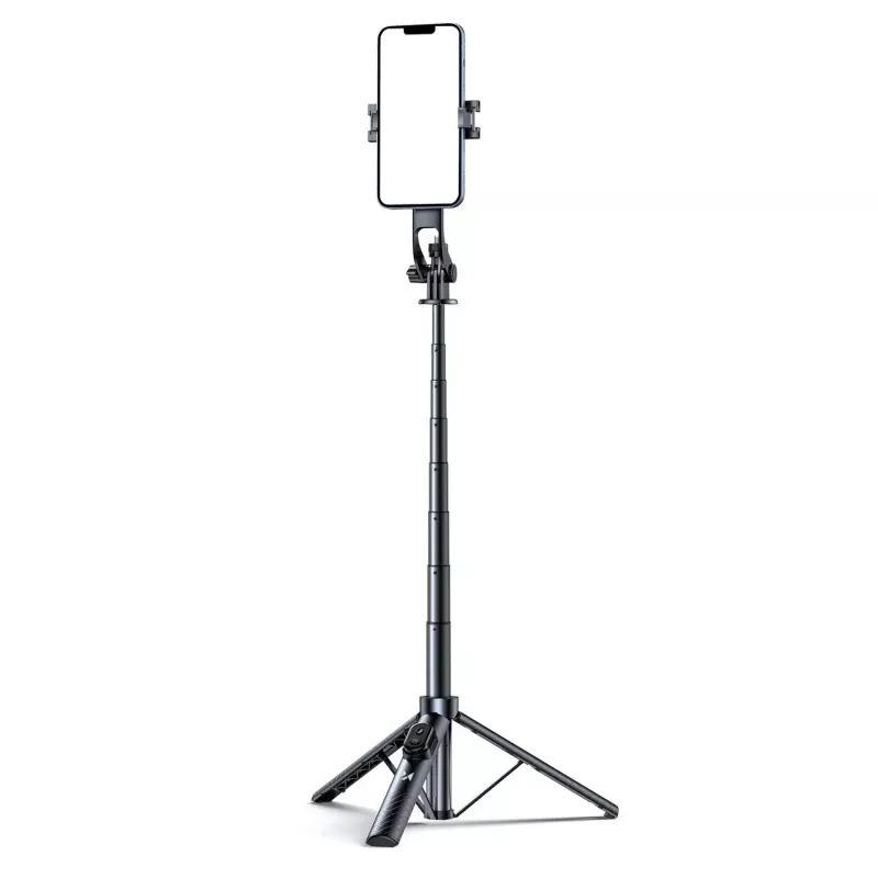 Wozinsky Selfie Stick WC1Y30S Teleskopstativ 1,3m mit Handyhalter - Schwarz