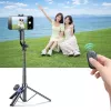 Wozinsky Selfie Stick WC1Y30S Teleskopstativ 1,3m mit Handyhalter - Schwarz