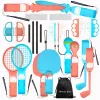 HURTEL Family Accessories Kit 23 in 1 für Nintendo Switch 2 - Orange und Blau Set
