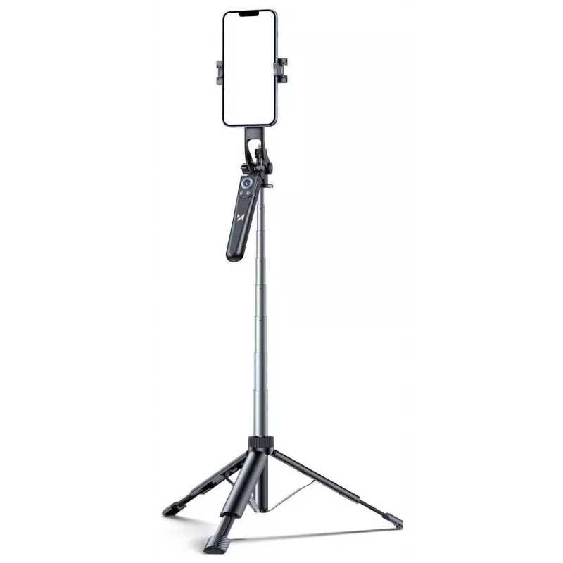 Selfie Stick Wozinsky WC1Y70S Teleskop-Stativ 1,7 m mit Handyhalter - Schwarz