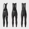 ROCKBROS Cycling Bib Tights YDCK012-1 Thermal Fleece with Pad XXL Black