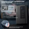 ROCKBROS AS240 PRO kabellose Luftpumpe, 120 PSI Kompressor, 420 mAh, Schwarz
