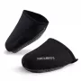 ROCKBROS LF1030 Winddichte Thermo-Zehenkappen für Fahrradschuhe, Schwarz, EU 36-42