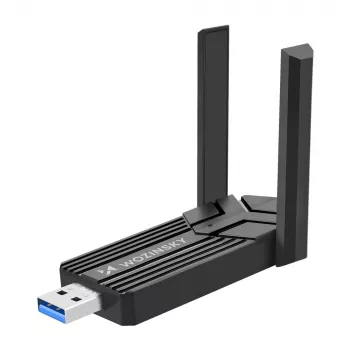 Wozinsky WAX-1800 Dual-Band Wireless USB 3.0 WiFi 6 Adapter - Schwarz