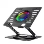Wozinsky WDCX-X16-AS CoolBase RGB Laptop & Tablet Kühlständer mit 360°-Drehung - Schwarz