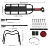 ROCKBROS Gepäckträger für Fahrradheck - Sattelstützenmontage, Schnellspanner, Schwarz