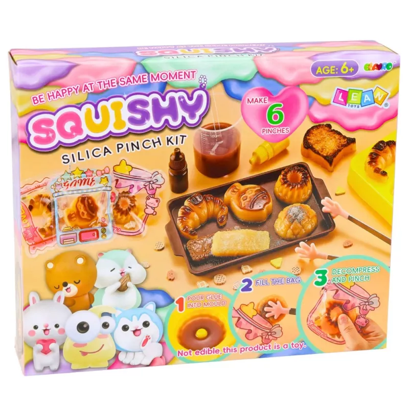 LEAN TOYS Kreativ-Kunststoff-Set zur Herstellung von quetschigen dekorativen Backkeksen DIY