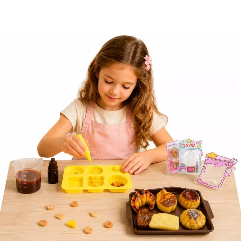 LEAN TOYS Kreativ-Kunststoff-Set zur Herstellung von quetschigen dekorativen Backkeksen DIY