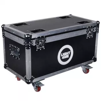 CASE4ME CC80 Kabelkoffer - Aluminiumrahmen, ABS-Platten, Schwarz, abschließbar, mit Trennwänden