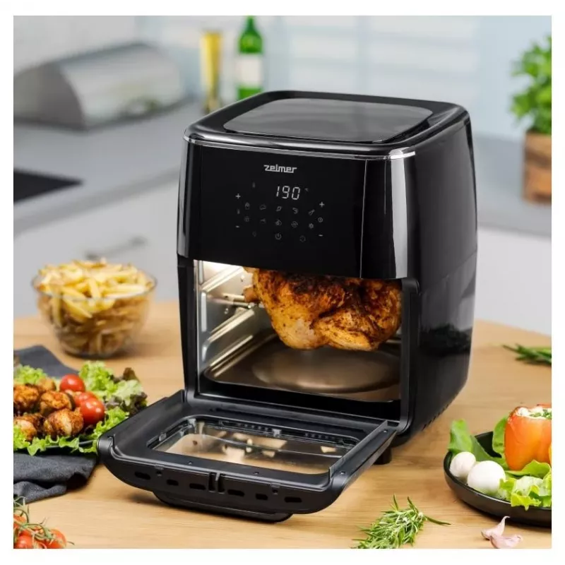 Zelmer ZAF7120 Heißluftfritteuse, Schwarz