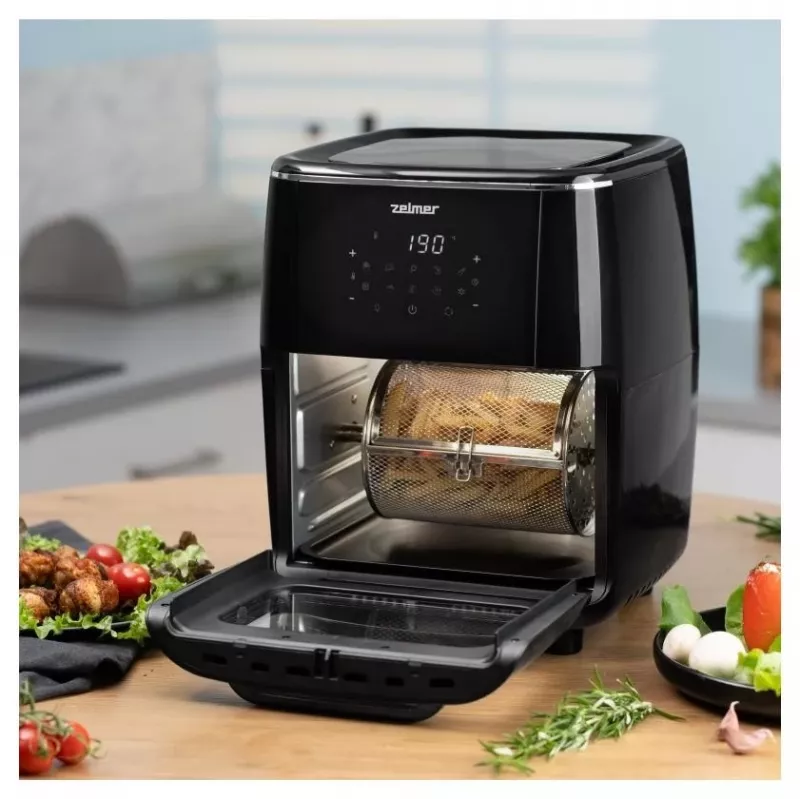 Zelmer ZAF7120 Heißluftfritteuse, Schwarz
