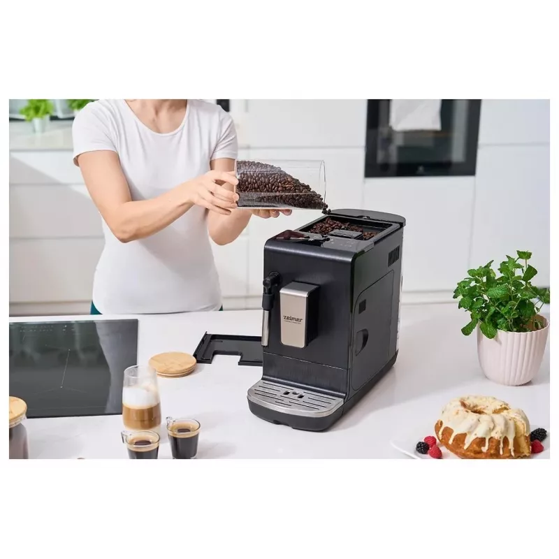 Zelmer Compact Maestro ZCM8110 Espressomaschine, Schwarz, 1050 W, 15 bar