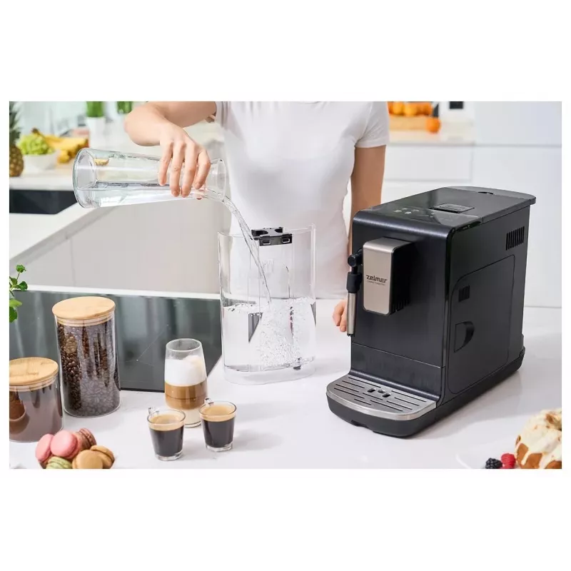 Zelmer Compact Maestro ZCM8110 Espressomaschine, Schwarz, 1050 W, 15 bar