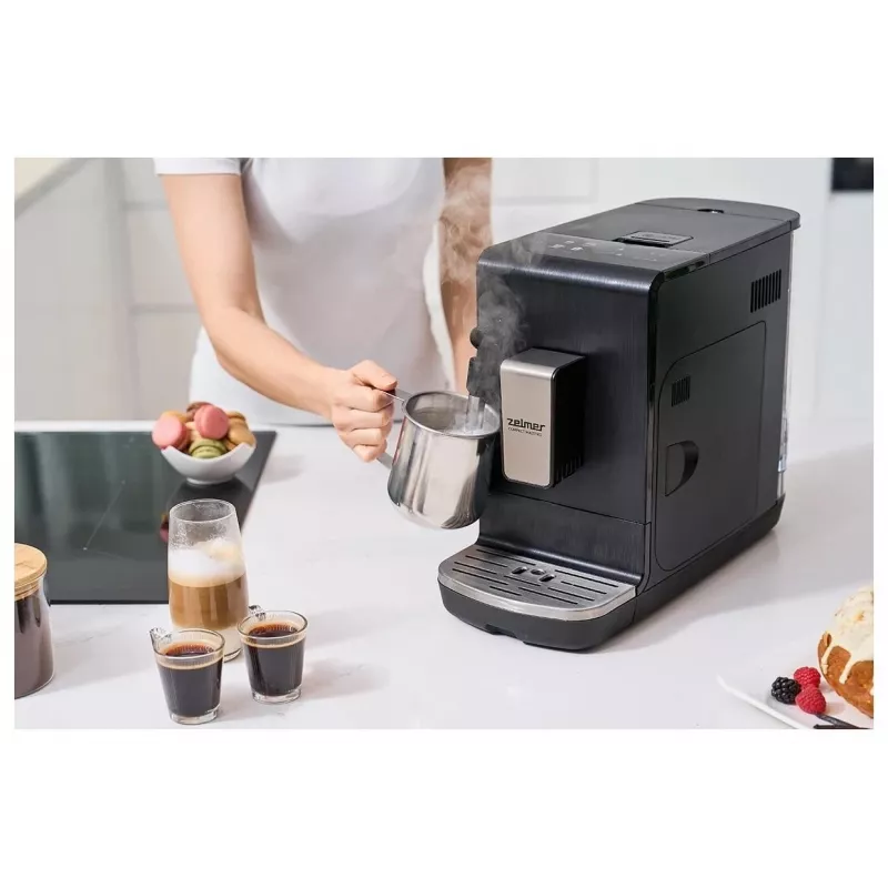 Zelmer Compact Maestro ZCM8110 Espressomaschine, Schwarz, 1050 W, 15 bar