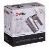 Eldom R110 Robo Handmixer, 400 W, 5 Geschwindigkeiten, Turbofunktion, Schlag- und Rühraufsätze, silber (R110 robo)