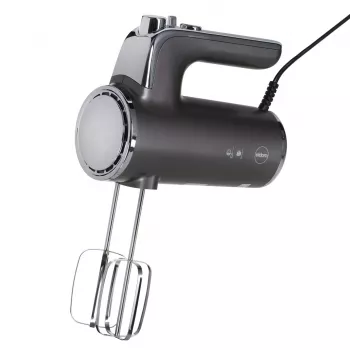 Eldom R110 Robo Handmixer, 400 W, 5 Geschwindigkeiten, Turbofunktion, Schlag- und Rühraufsätze, silber (R110 robo)