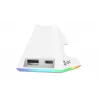 AQIRYS Zephyr kabellose Gaming-Maus, 2,4 GHz + Bluetooth, 26000 DPI, weiß