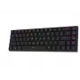 AQIRYS Agena 65% Low-Profile kabellose mechanische Tastatur, Gateron Red Switches, schwarz