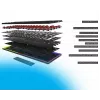 AQIRYS Agena 65% Low-Profile kabellose mechanische Tastatur, Gateron Red Switches, schwarz