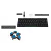 AQIRYS Agena 65% Low-Profile kabellose mechanische Tastatur, Gateron Red Switches, schwarz