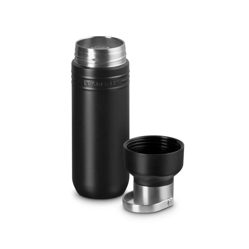 Le Creuset On The Go Wasserflasche Matt Schwarz 500 ml