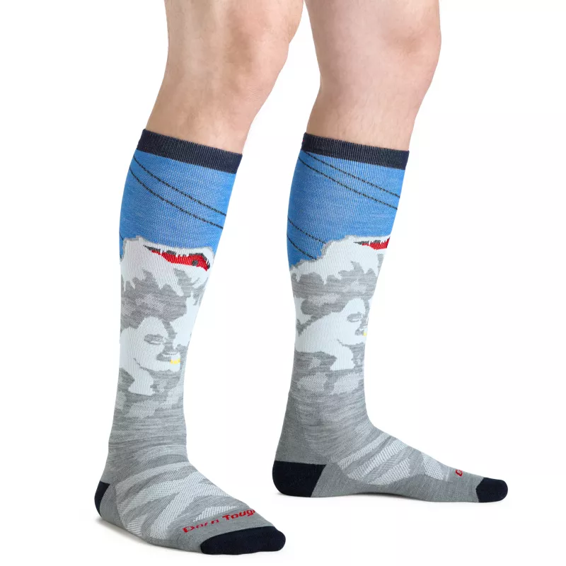 Darn Tough Heady Yeti OTC Midweight with Cushion Merino Wool Socken - Grau, Größe L