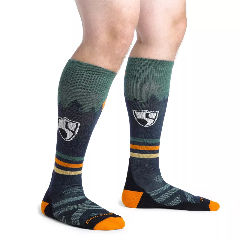 Darn Tough High Fives OTC Midweight with Cushion Ski Socks - Eclipse, Größe M