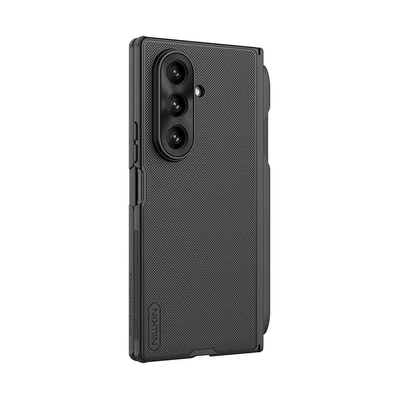 Nillkin Super Frosted Shield Fold Case für Samsung Galaxy Z Fold 7 mit S Pen Halter - Schwarz