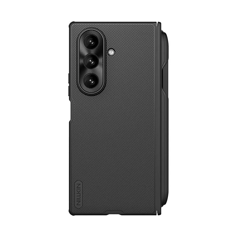 Nillkin Super Frosted Shield Fold Case für Samsung Galaxy Z Fold 7 mit S Pen Halter - Schwarz