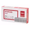 Deli ESSENTIAL Heftklammern 24/6, 1000 Stück, verzinkter Stahl, Silber