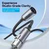 VENTION BKHHI XLR-Mikrofonkabel 3m Schwarz Nylon-Geflecht mit Aluminium-Steckern