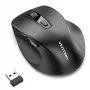 Vention KTMB0 Dual-Mode 2.4GHz + Bluetooth 5.1 Wireless Optical Mouse, 6 Buttons, 800-2400 DPI, Black