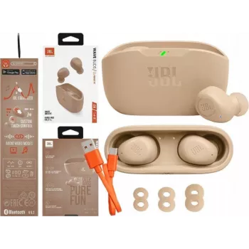 JBL Wave Buds True Wireless In-Ear Kopfhörer Beige