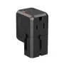 CHOETECH PD6038 38W GaN USB-C-Ladegerät mit USB-A, austauschbaren Steckern (EU/US/UK/AU) - Schwarz