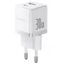 Baseus Palm 30W USB-C USB-A Wandladegerät Weiß EU-Stecker