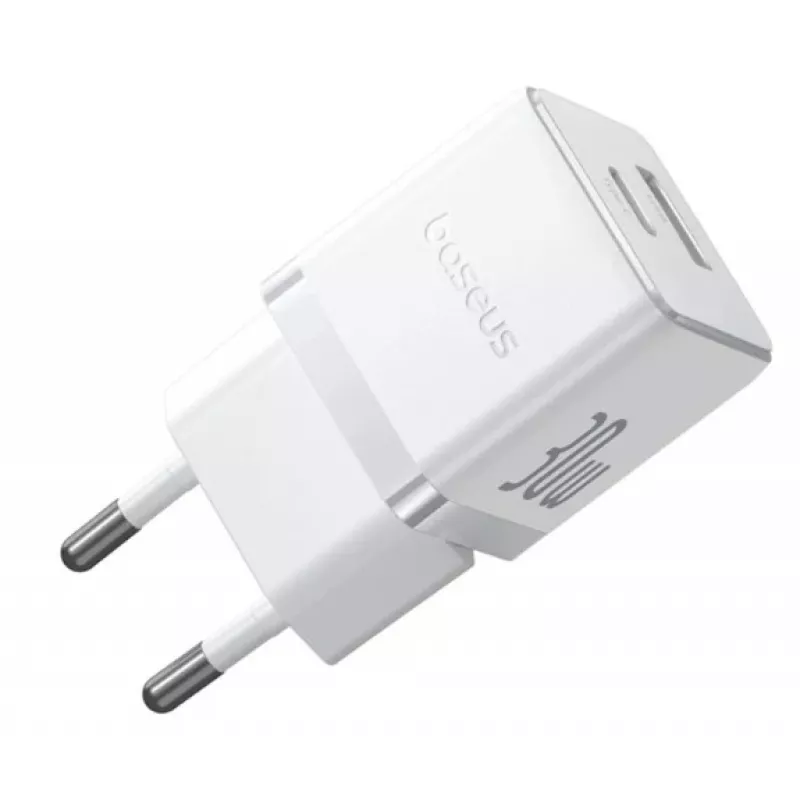 Baseus Palm 30W USB-C USB-A Wandladegerät Weiß EU-Stecker