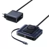 Baseus Nomos NH21 6-in-1 245W Wireless Charging Station mit zwei einziehbaren USB-C-Kabeln - Schwarz