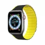 Dux Ducis Magnetic Strap für Apple Watch SE, Series 9, 8, 7, 6, 5, 4, 3, 2, 1 (41, 40, 38 mm) LD Version - Schwarz-Gelb