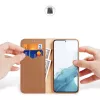 Dux Ducis Hivo Wallet Case für Samsung Galaxy S23+ mit RFID-Blockierung, Kickstand, Braun