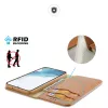 Dux Ducis Hivo Wallet Case für Samsung Galaxy S23+ mit RFID-Blockierung, Kickstand, Braun