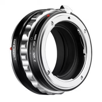 K&F Concept Nikon F (G/AF-S) auf Nikon Z Objektivadapter, Schwarz, Modell KF06.369