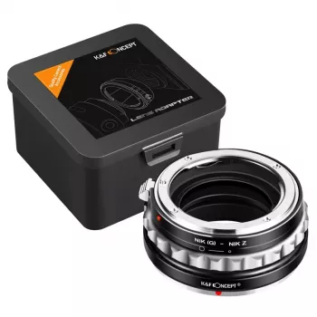 K&F Concept Nikon F (G/AF-S) auf Nikon Z Objektivadapter, Schwarz, Modell KF06.369