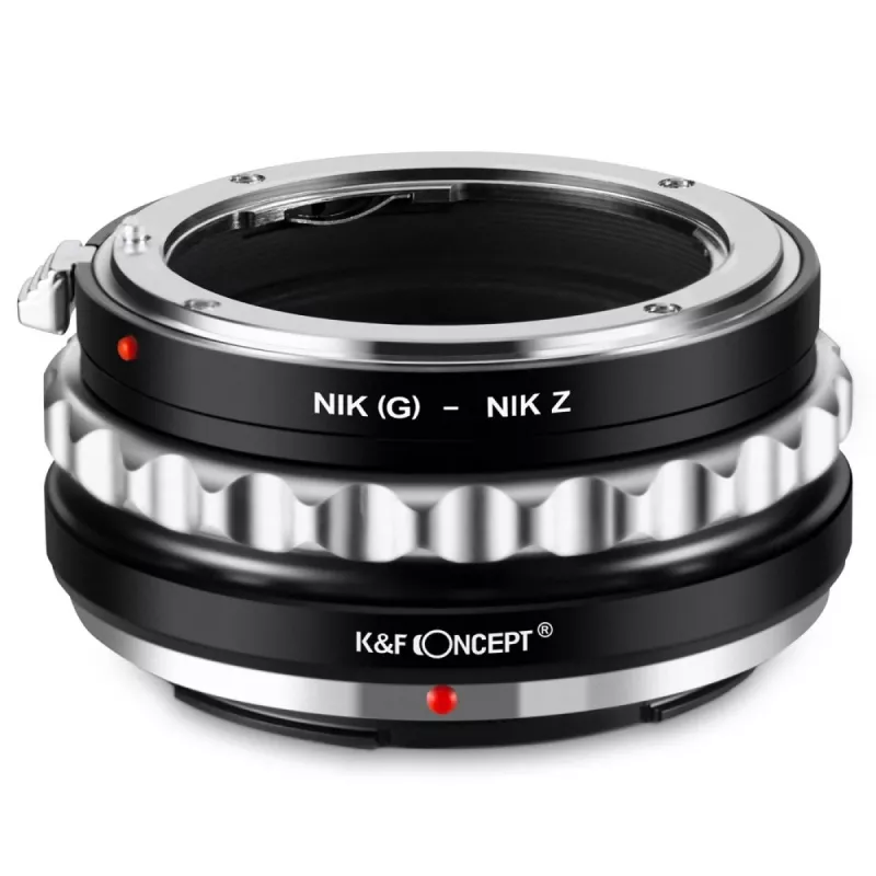 K&F Concept Nikon F (G/AF-S) auf Nikon Z Objektivadapter, Schwarz, Modell KF06.369