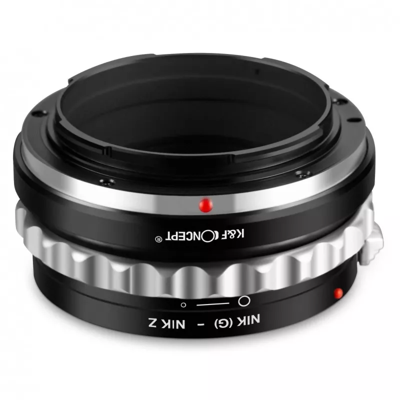 K&F Concept Nikon F (G/AF-S) auf Nikon Z Objektivadapter, Schwarz, Modell KF06.369
