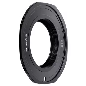 K&F Concept PRO Objektivadapter Canon EOS EF/EF-S auf M42 Kameragehäuse - Schwarz