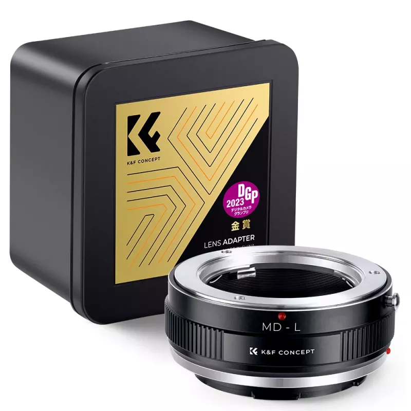 K&F Adapter Minolta MD/MC Objektiv auf Leica L-Mount Kamera - Schwarz