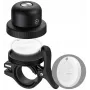 MiLi MiBell AND Smart Fahrradklingel mit Diebstahlalarm und GPS-Tracking, Schwarz